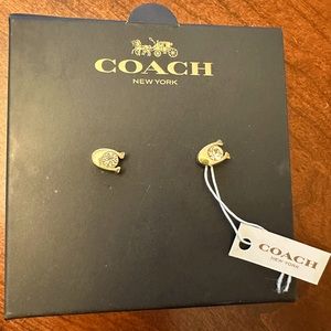 Gold Coach Earrings